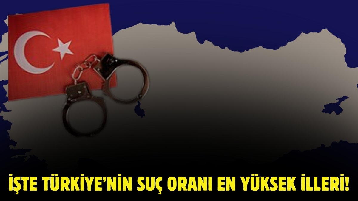 İşte Türkiye'nin suç haritası! En fazla ve en az suç oranı hangi ilde? İlk sıra şaşırttı