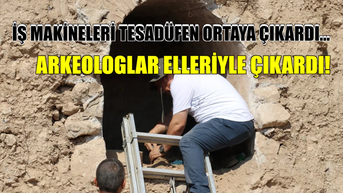 İnşaat sırasında makineye takıldı! Toprağın altında koca bir tarih yatıyormuş, arkeologlar 30 tanesini elleriyle çıkardı