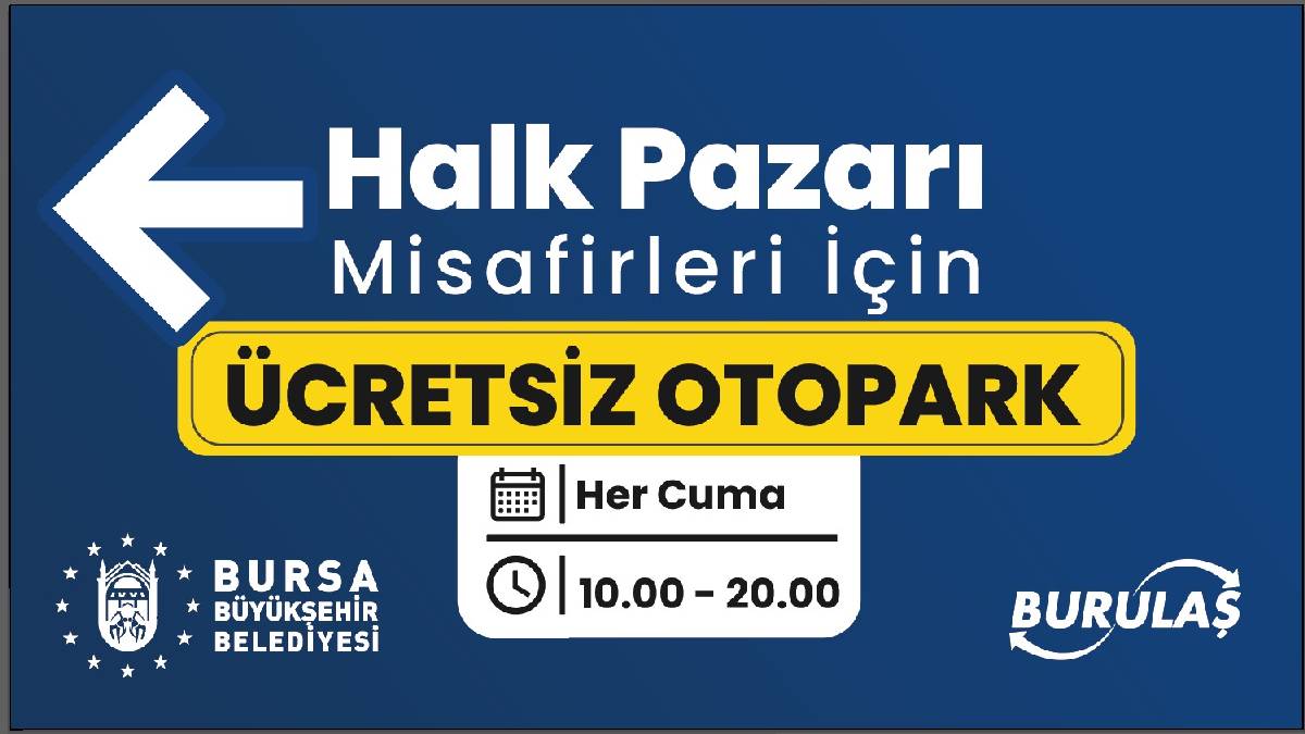 Büyükşehir’den Mudanya’ya ücretsiz otopark