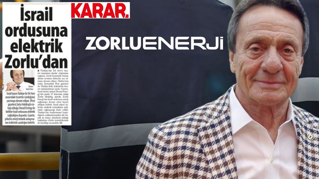 Zorlu Enerji, İsrail'le elektrik ticaretini kabul etti, “çekileceğiz” dedi