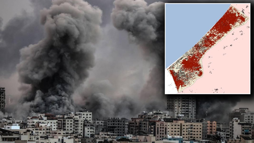 İsrail'in katliamı BM'nin uydu görüntülerinde: Gazze’de bomba düşmemiş alan yok