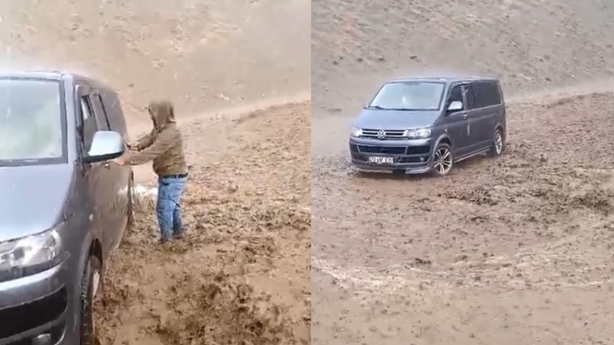 Ağustos ayının ortasında sel felaketi! İnsanlar yaylada mahsur kaldı: Görüntüler o ilimizden