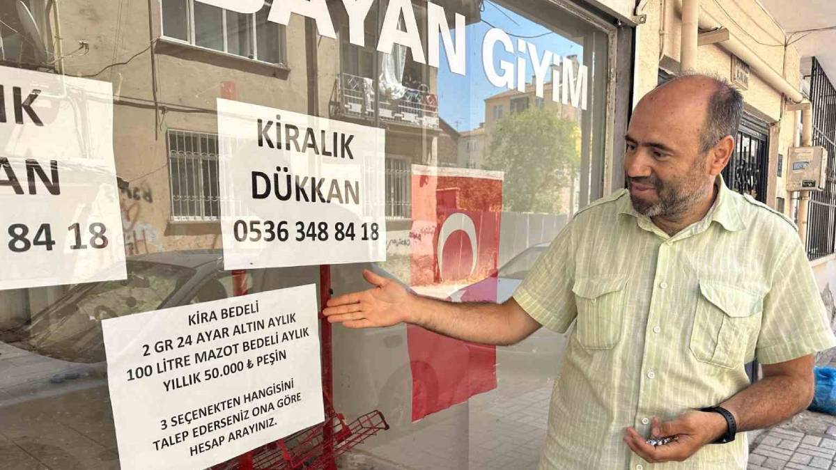 40 metrekarelik dükkana 100 litre mazot