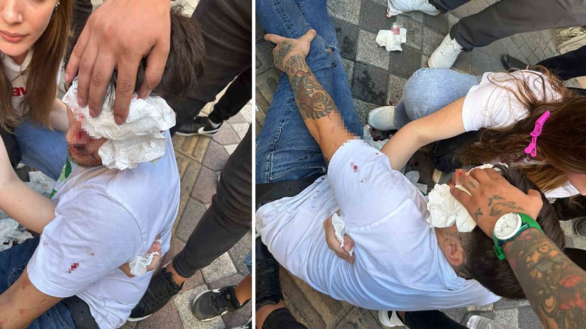 İstanbul'da maganda dehşeti! Motosikletlinin üzerinden geçti