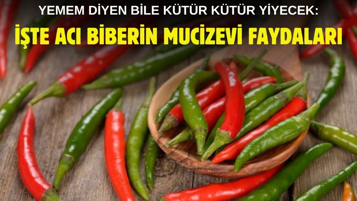Acı biberi sofranızdan eksik etmeyin! Haftada 4 gün acı biber tüketmenin faydaları…Urfalılar boşuna sevmiyormuş