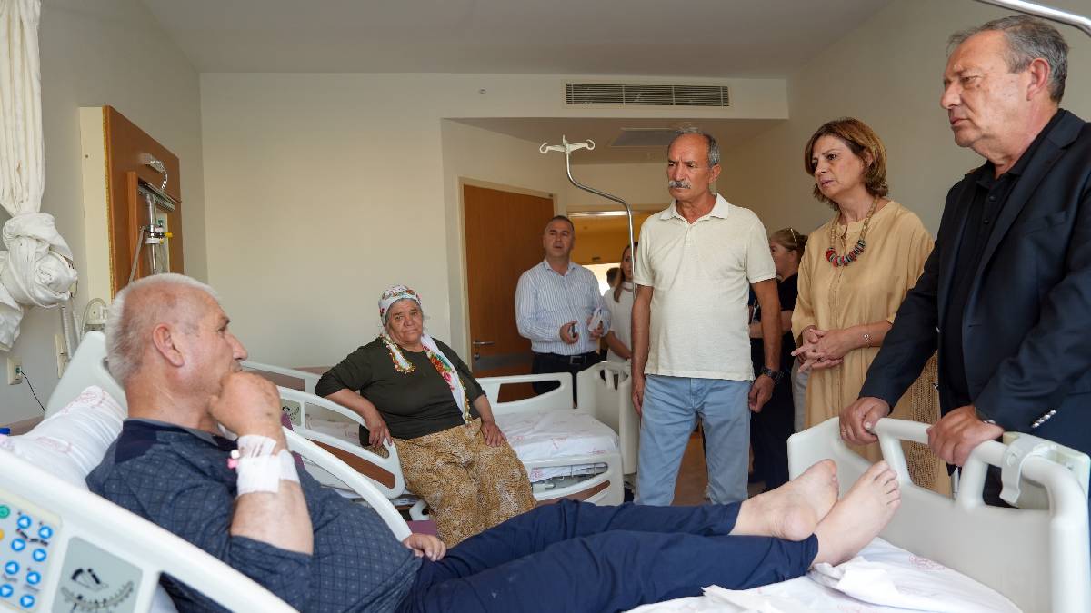 Başkan Ünlüce’den geçmiş olsun ziyareti