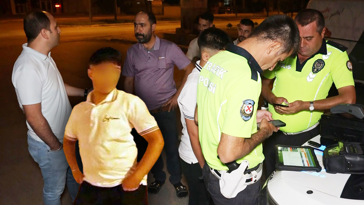 Aracını 15 yaşındaki çocuğuna sürdürüyordu: Savunması 'Pes' dedirtti! Polis çevirmesini görünce apar topar kaçmaya çalıştı