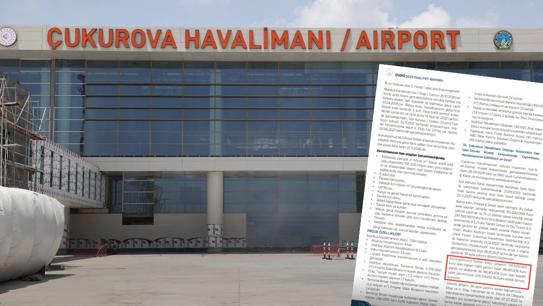 Çukurova Havalimanı'nın ihalesini alan şirketin sözleşmesi yargıya taşınıyor: Tek kalemde 2 milyar liralık kıyak