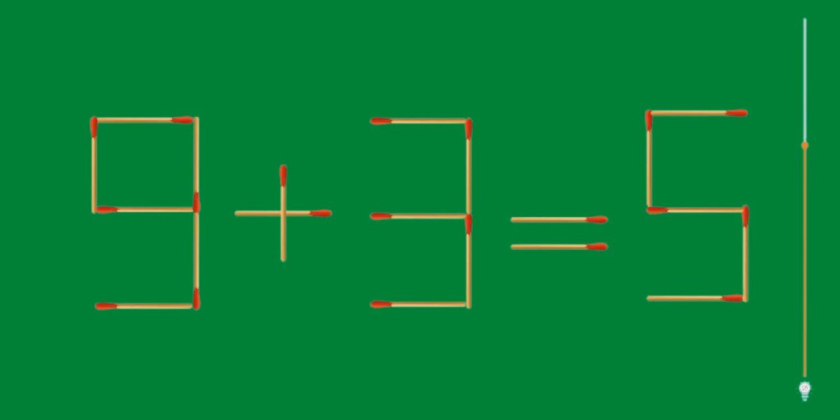 Matematik mücadelesi: 30 saniyede kibrit çöpü bulmacasıyla ıq'nuzu test edin...