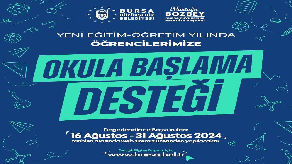 Büyükşehir'den öğrencilere eğitim ve kırtasiye desteği