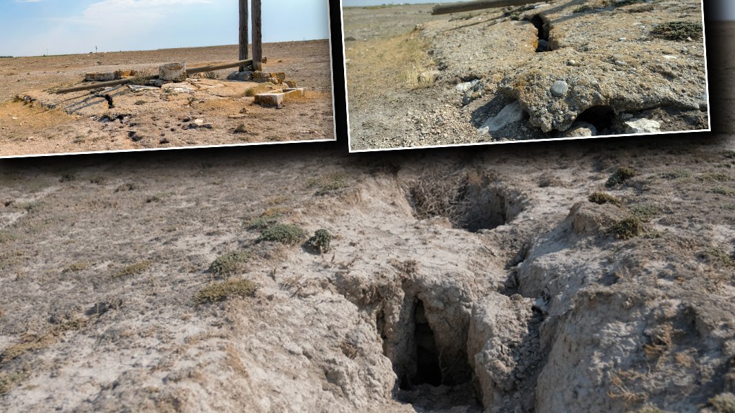 Rekor sıcaklıklar bu kez Konya’yı vurdu: 5 metreyi bulan yarıklar oluştu