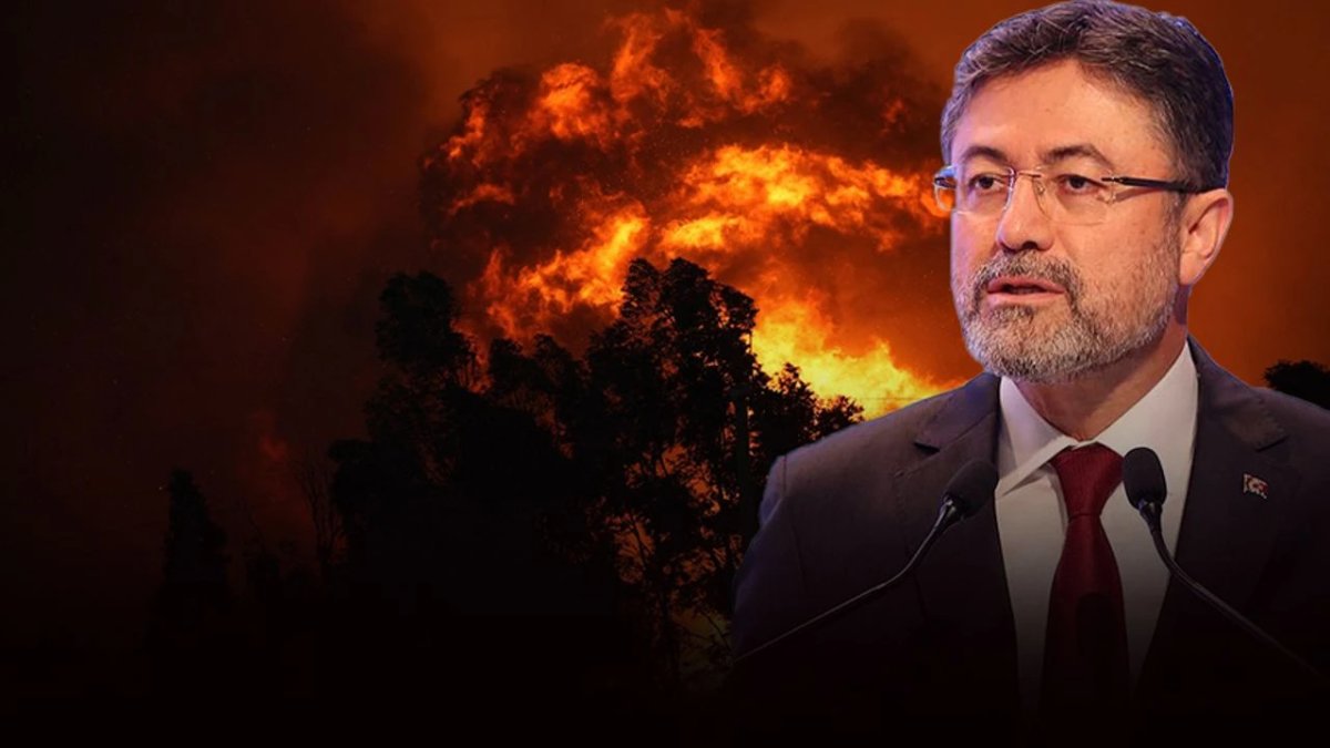 Bakan Yumaklı’dan orman yangınları açıklaması: 8 noktada alevlerle mücadele devam ediyor