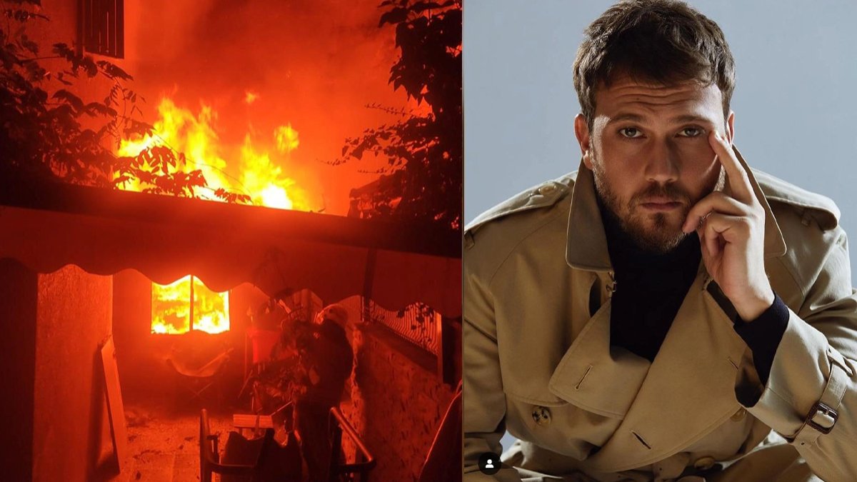 Aras Bulut İynemli'nin villasında yangın!