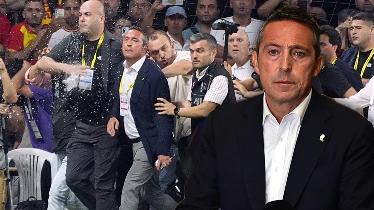 Olaylı maçın ardından Ali Koç'tan açıklama: Taraftarımızı tribüne almak için refleks gösterdik