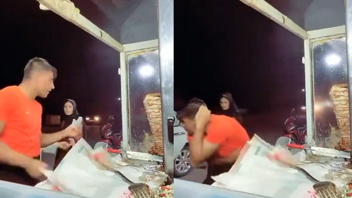 Dönerciye canlı yayında silahlı saldırı