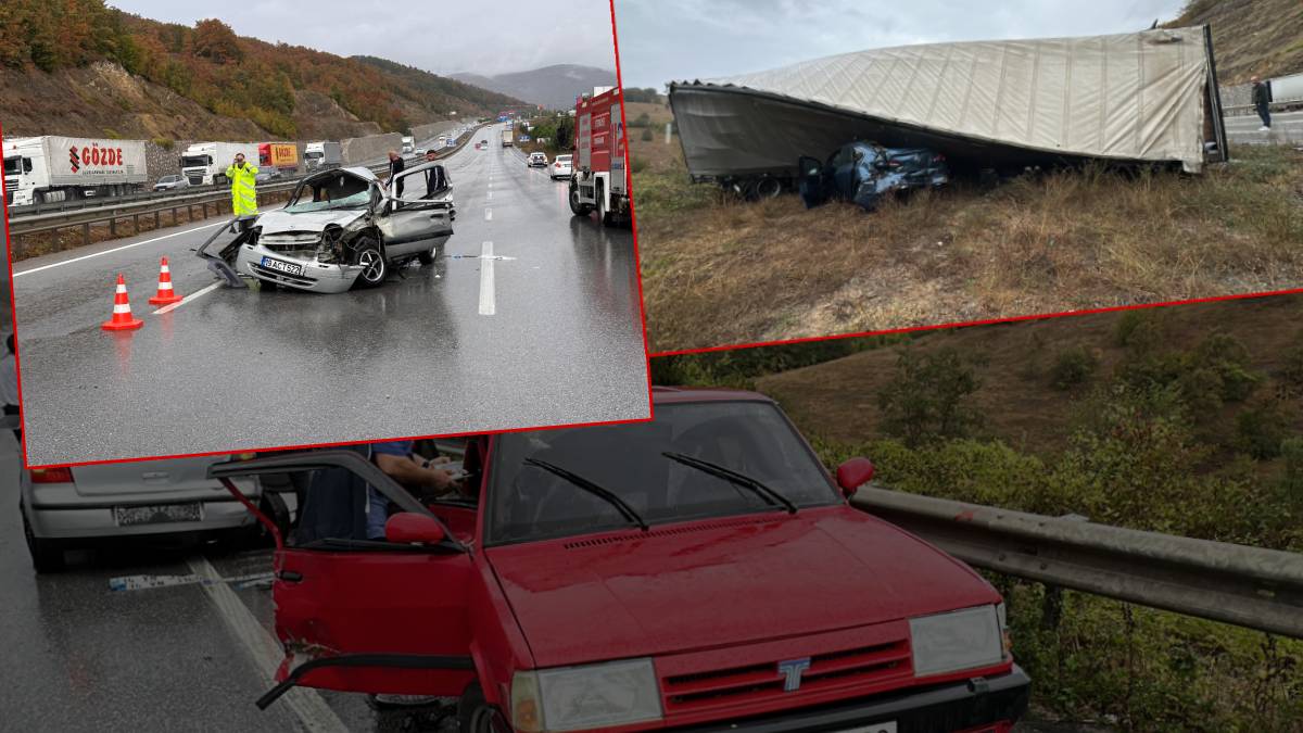 Samsun-Ankara kara yolunda zincirleme kaza: 3 ölü, 10 yaralı