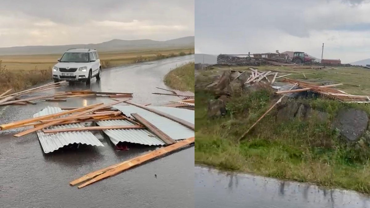 Kars'ta hortum paniği!