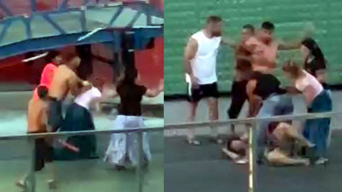 Avcılar'da sokak ortasında kadına şiddet: Defalarca yumruklayıp sopayla vurdu