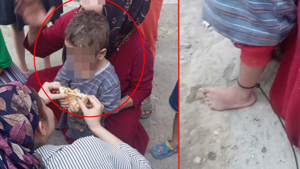 3 yaşındaki çocuğuna yaptıkları kan dondurdu: Ayaklarını plastik kelepçe ile bağlamışlar