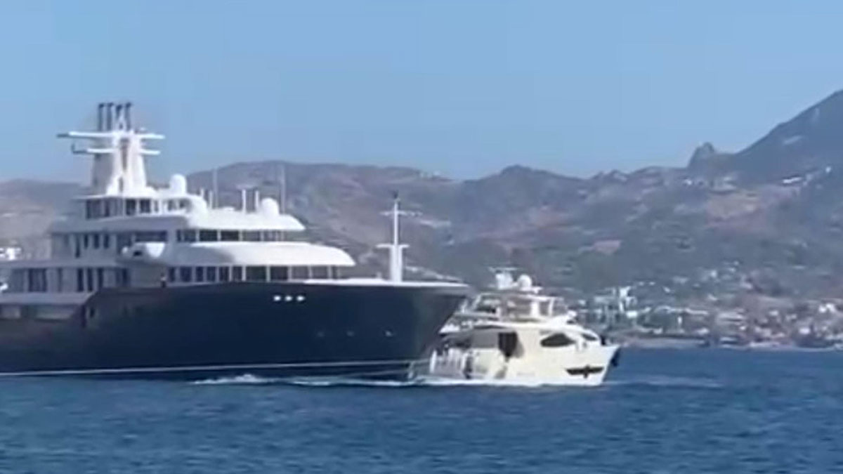 Bodrum'da kaza: İki yat birbirine girdi