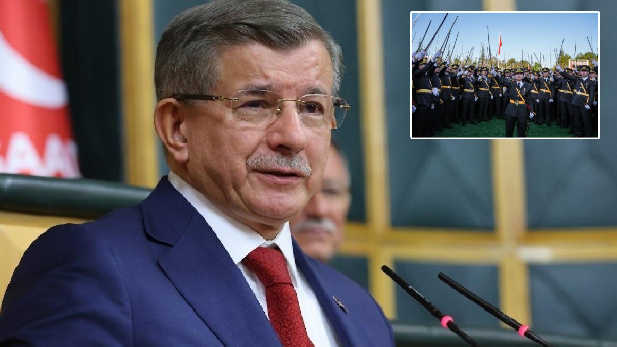 Mezuniyet töreninde ‘Mustafa Kemal’in askerleriyiz’ sloganına Davutoğlu’ndan tepki: Muhalefet görevi subayların değil bizimdir