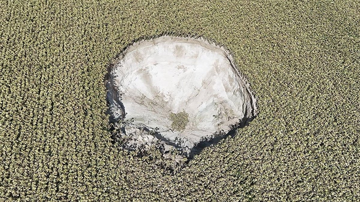 Konya'da 25 metre çapında yeni obruk oluştu