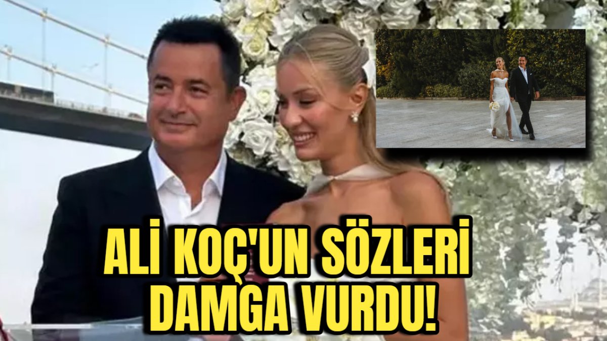 Acun Ilıcalı ve Ayça Çağla Altunkaya'nın düğününe damga vuran Ali Koç detayı! Yeni gelin utancından kızardı