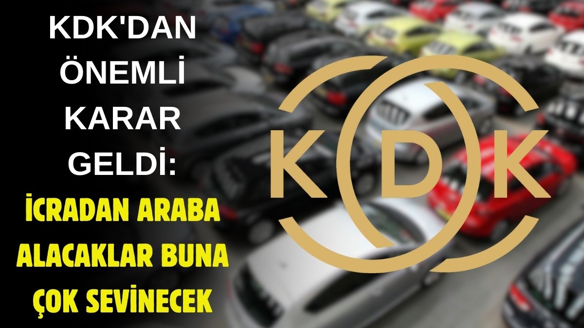 İcradan araba alanları sevindirecek haber! KDK'dan önemli karar geldi: O borçları ödemenize gerek yok