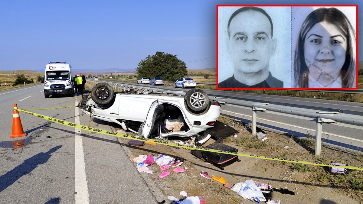 Çorum'da feci kaza: Polis memuru çift hayatını kaybetti, çocukları yaralı