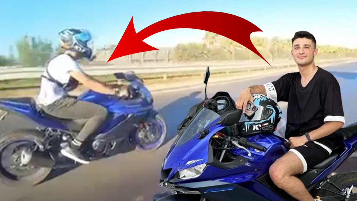 Motosiklet sürücüsü, ölüme böyle gitti! Feci kaza kamerada