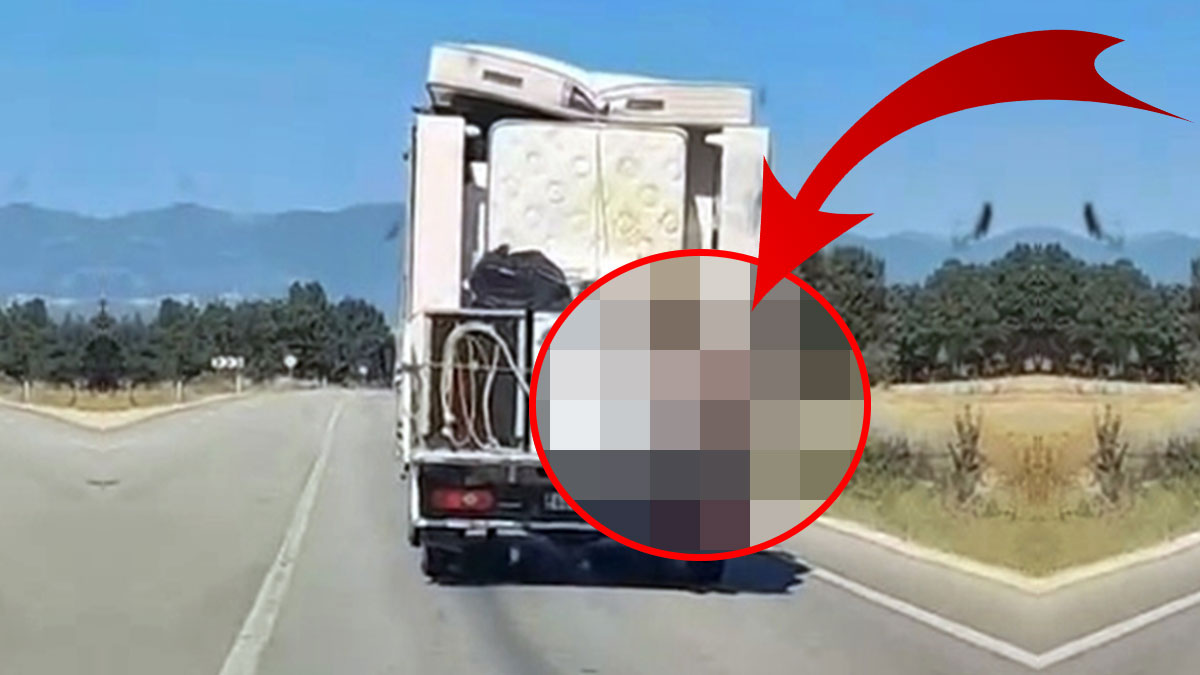 Kamyonetin kasasını görünce hemen telefona sarıldı! Hayrete düşüren görüntüler