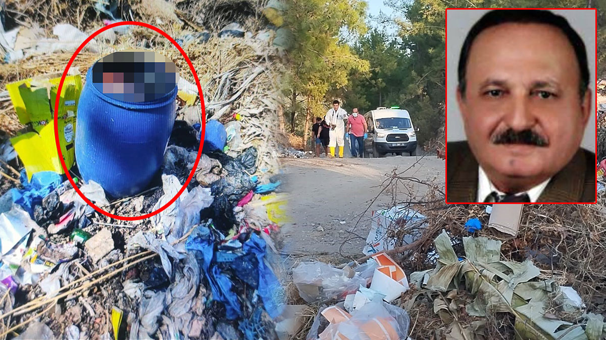 Öğretim görevlisi babasının cesedini bidona koyup çöpe atmış! Gözaltındaki ilk ifadesi kan dondurdu