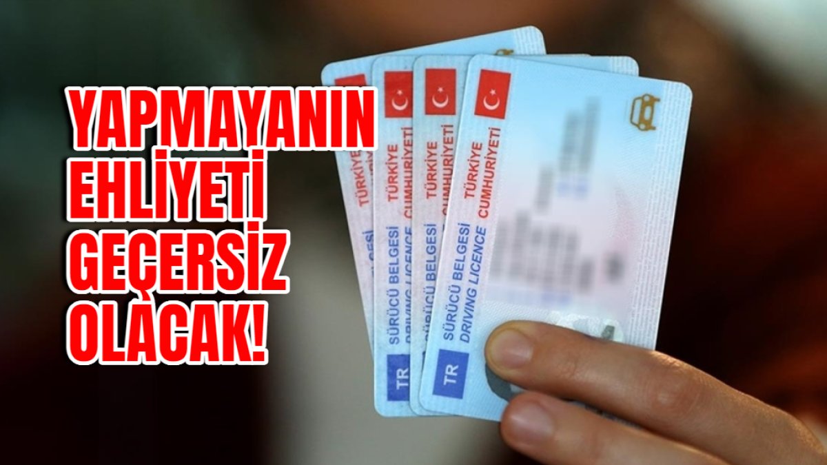 B sınıfı ehliyeti olan herkese zorunlu oldu! Yapmayanın ehliyeti elden gidecek, 12 bin 978 TL cezası var