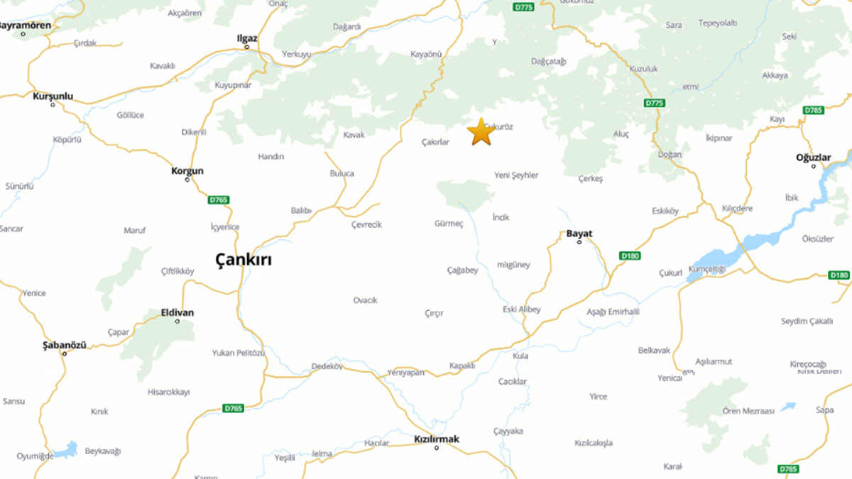 Çankırı'da deprem