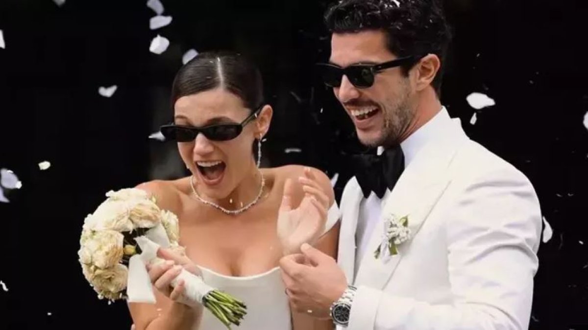 Pınar Deniz ile Kaan Yıldırım İtalya'da evlendi: İşte nikahtan ilk kareler