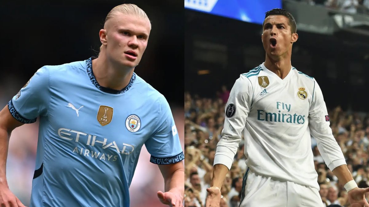 Haaland, Ronaldo'nun rekorunu egale etti