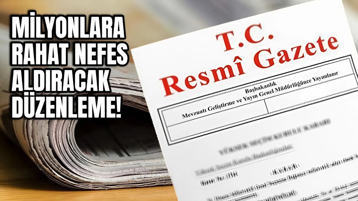 3.853.040 kişiye büyük müjde! Resmi Gazete'de yayımlandı: Artık geceleri rahat uyuyacaksınız
