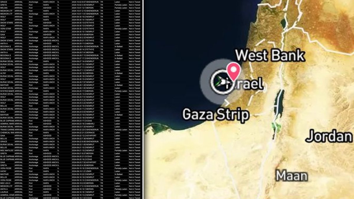 Son 1 ayda Türkiye'den İsrail'e 88 gemi gitti, şu anda 4 gemi İsrail yolunda