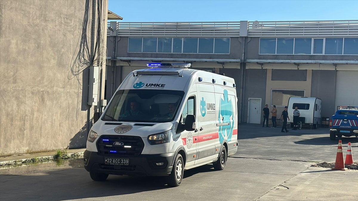 Edirne'de gıda laboratuvarında patlama: 3 kişi yaralandı