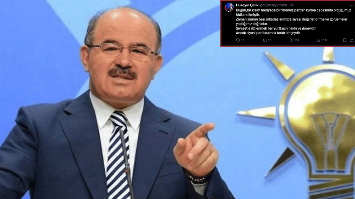 Hüseyin Çelik’ten “yeni parti kuracak” iddiasına yanıt