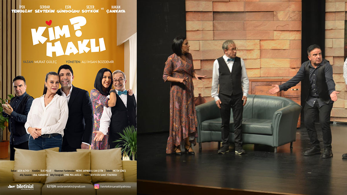 Ödüllü komedi oyunu "Kim Haklı?" Ankara ve Tekirdağ'da tiyatroseverlerle buluşuyor