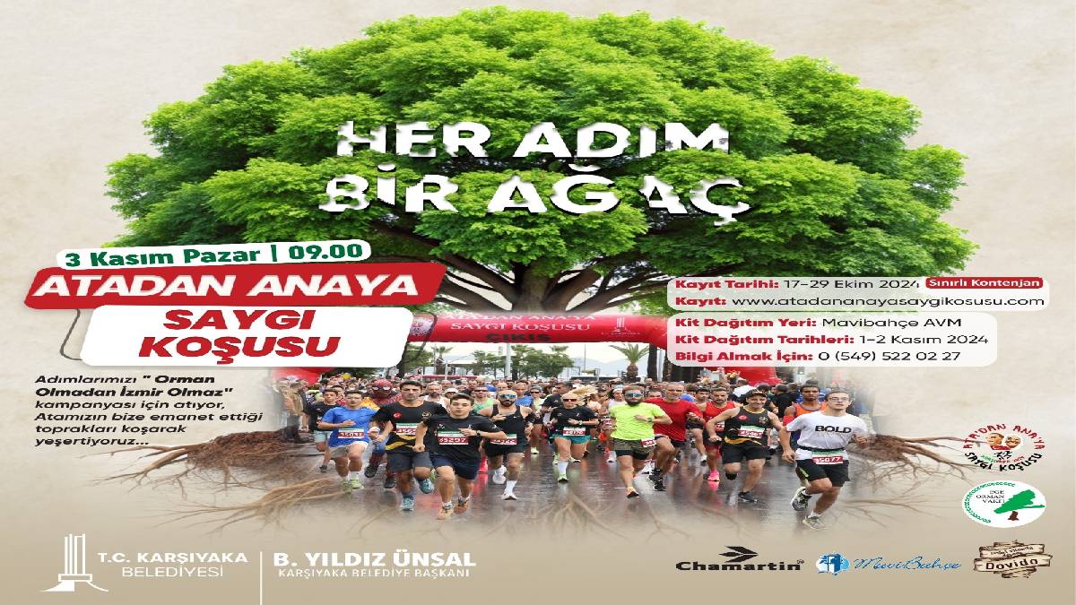 30. Ata’dan Ana’ya Saygı Koşusu ‘İzmir ormanları’ için start alacak