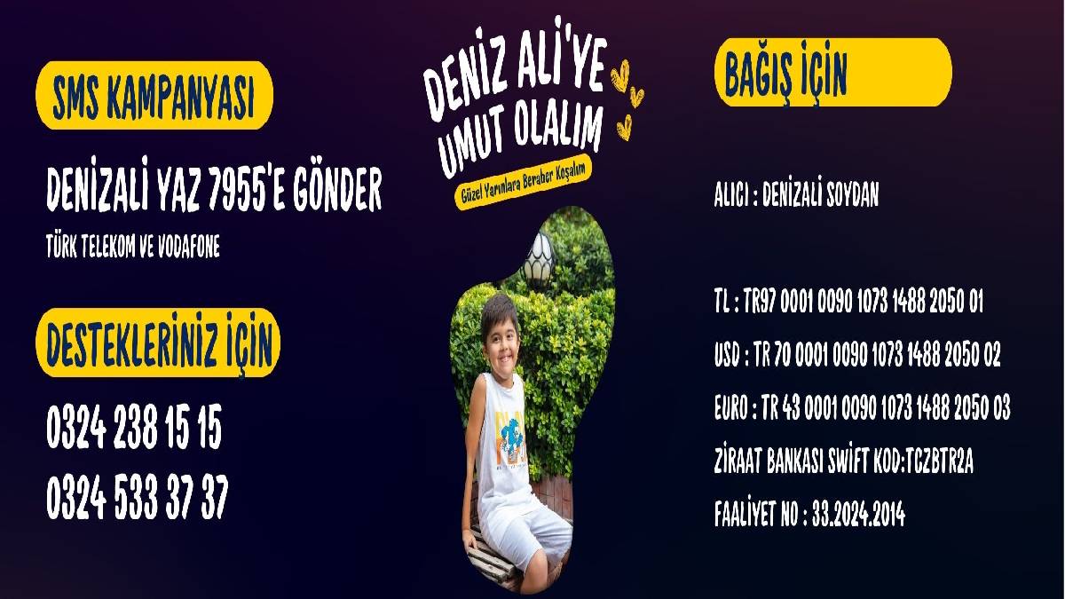 Ortak canlı yayın ile Deniz Ali’ye hep bir elden umut olundu