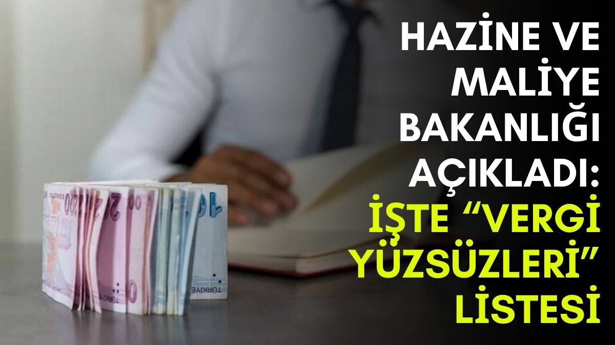 Milyonlar bu listeyi bekliyordu! Hazine ve Maliye Bakanlığı "vergi yüzsüzleri" listesini açıkladı: Borçları gören şaşkına döndü