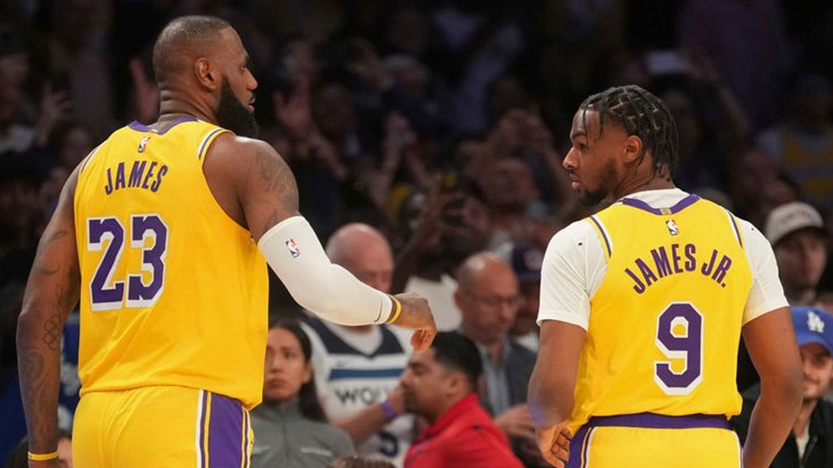 LeBron James ve oğlu Bronny NBA tarihine geçti