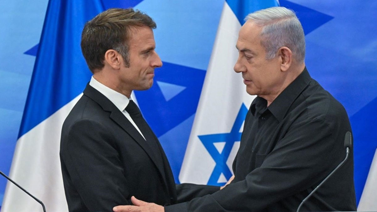 Macron'dan Netanyahu'ya: Barbarlık ekerek, medeniyet savunulmaz