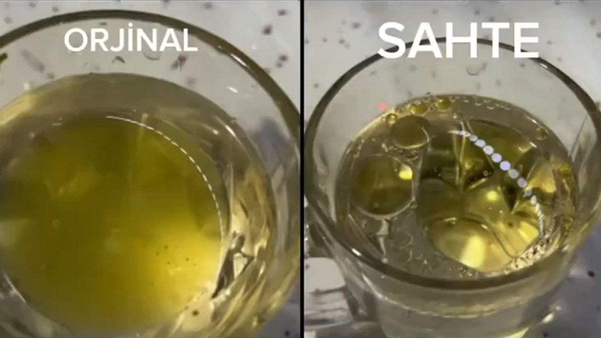 Hakiki zeytinyağını anlamanın en kolay yolu buymuş! Suya bir kaşık ekleyince şıp diye anlaşılıyor