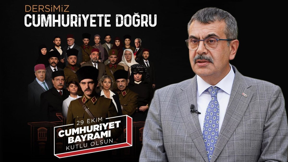 Bakan Tekin duyurdu: Öğrencilere ilk derste 'Dersimiz Cumhuriyete Doğru' filmi izletilecek