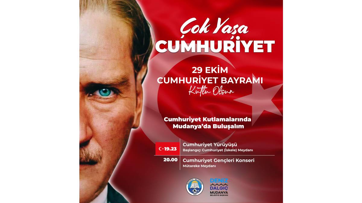 Cumhuriyet’in 101. Yaşı Mudanya’da coşkuyla kutlanacak