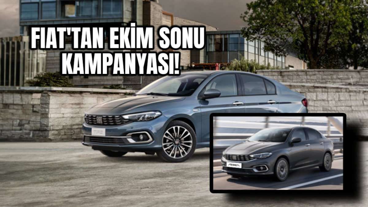 Fiat Egea’da ekim ayının son gününe özel kampanya: Yüzde sıfır faiz ve indirim müjdesi